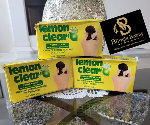 1 Pc Lemon Clear Treating and Exfoliating Beauty Soap 180g