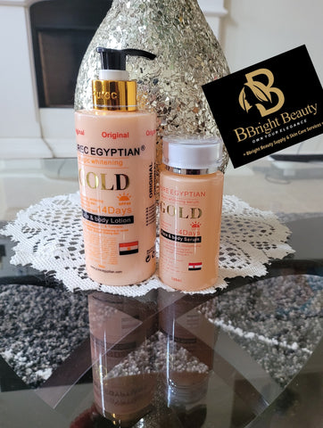 Pure Egyptian magic whitening gold lotion+serum