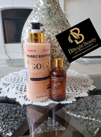 Pure Egyptian Magic Whitening Gold Lotion + Oil