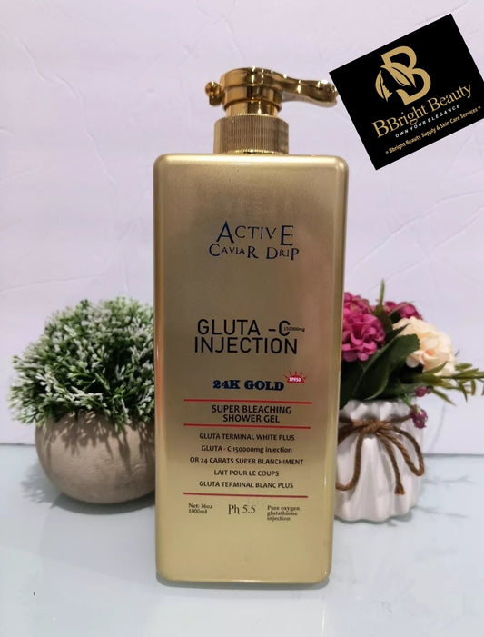 Active Caviar Super Strong Shower Gel.24k Gold&Glutathione 1000ml + Spf50