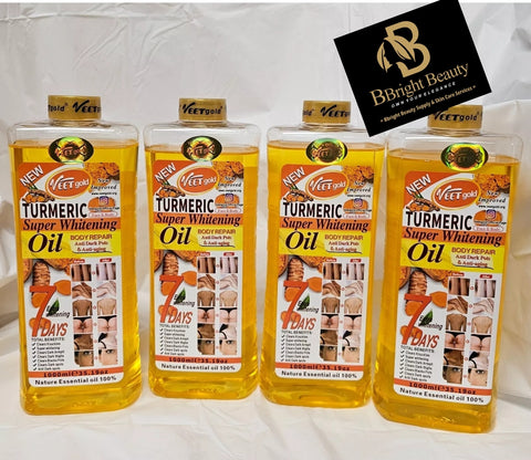 Veet Gold Turmeric Super Brightening Body Repair Oil 1000ml(Price is for one Bottle)