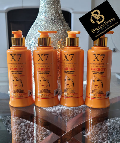 X7 Professional Cosmetic Carrot Skin Brightening Lotion 300ml(Price is for one)