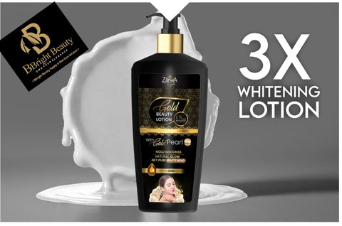 Zarwa Gold Beauty Lotion with Gold Pearl,Natural Glow 400ml