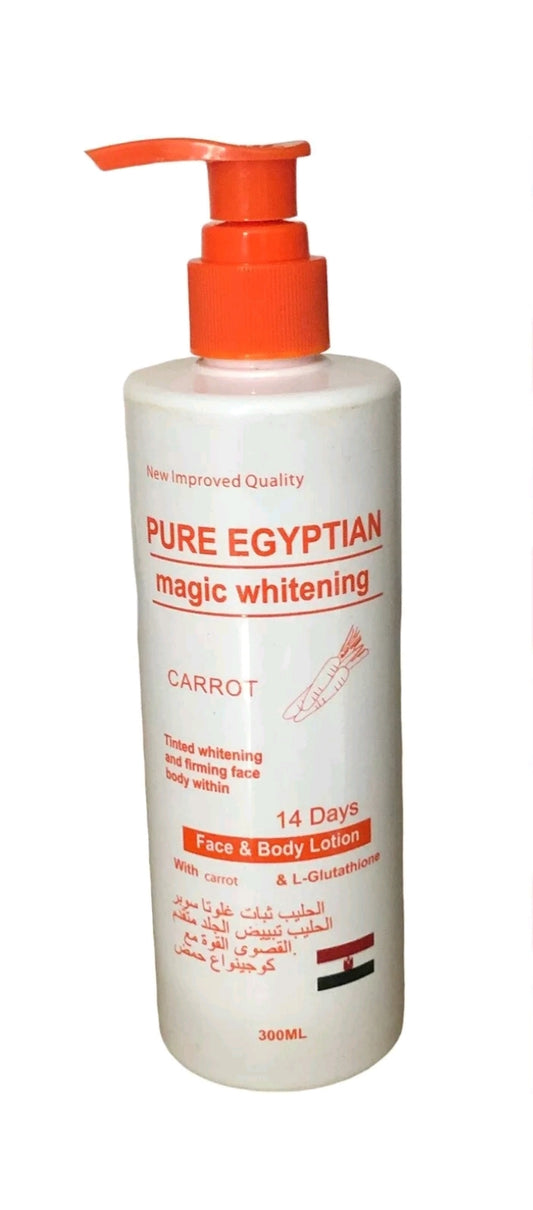 Pure Egyptian Magic Whitening Carrot body and face Lotion 300ML