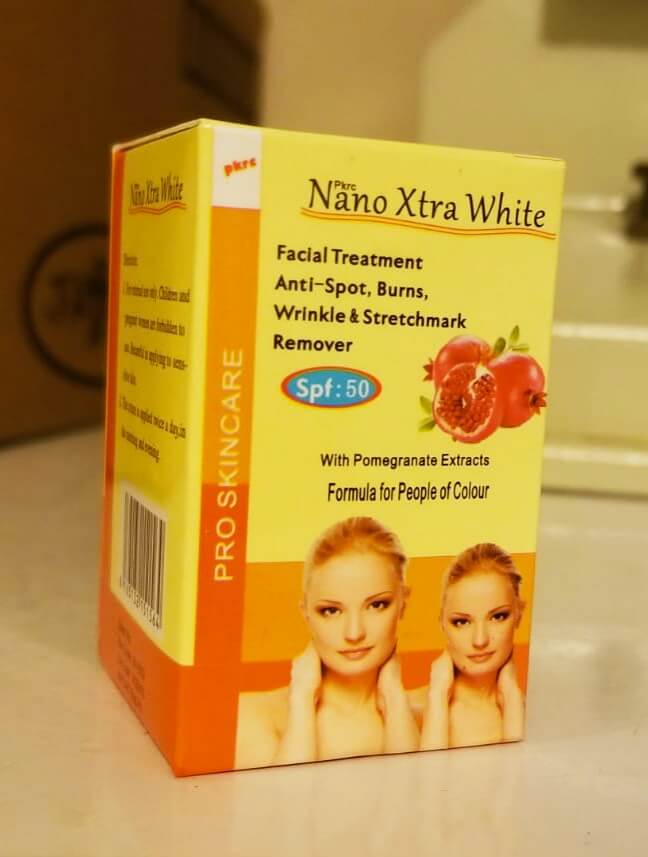 2 in 1 Nano Extra White Facial Treatment,Antispot,Burns, Day and Night Face Cream