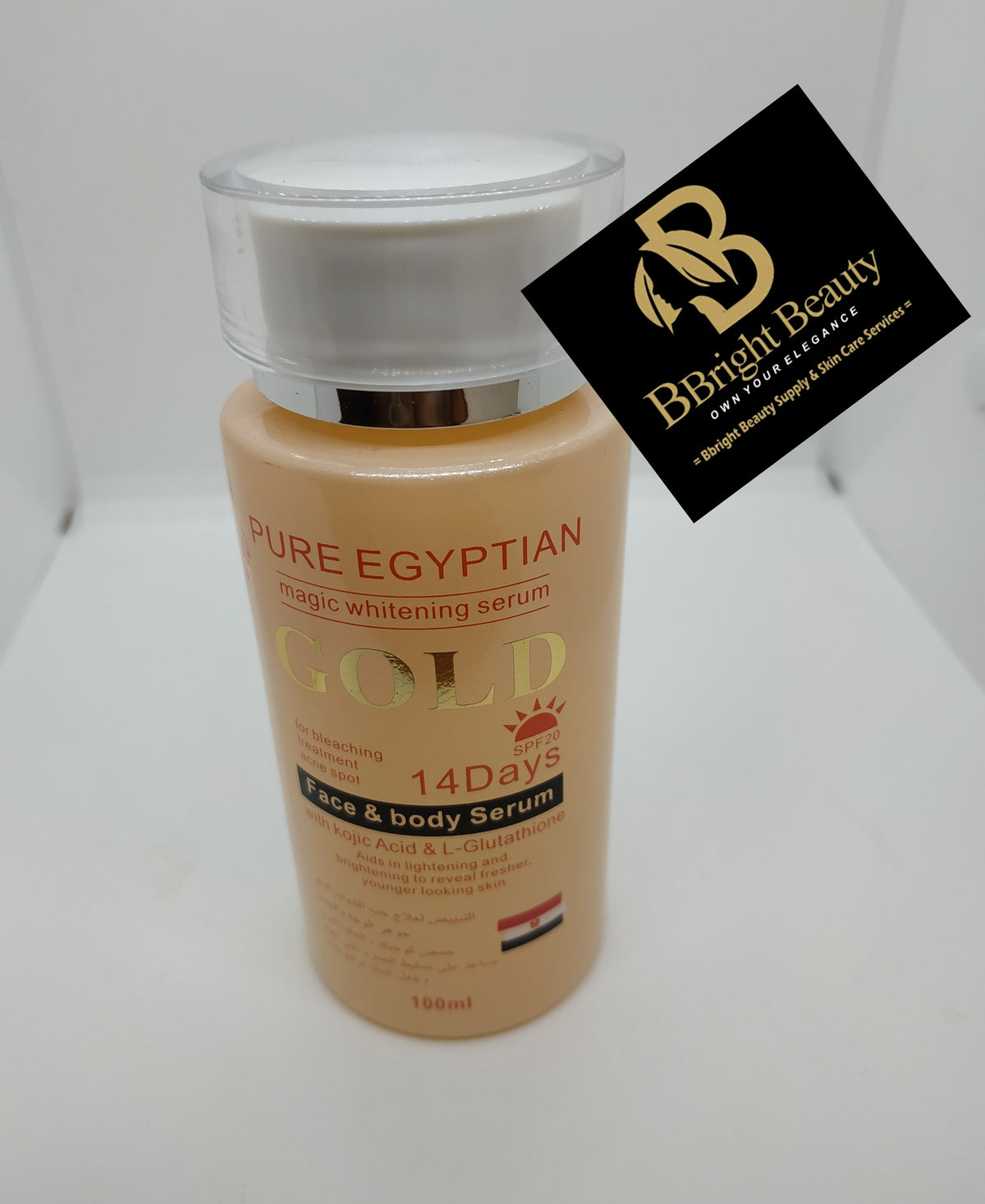 Pure Egyptian magic whitening gold 14days face and body serum 100ml