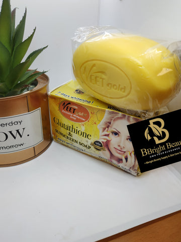 Veet Gold Exclusive Whitenizer Soap Glutathione & Sunscreen Soap 7 days whitening Vit.A,C & B3 200g
