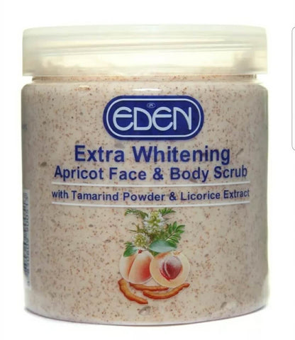 Eden Extra Whitening Apricot Face and Body Scrub
