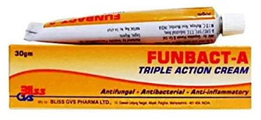 Funbact A Triple Action  Tube Cream