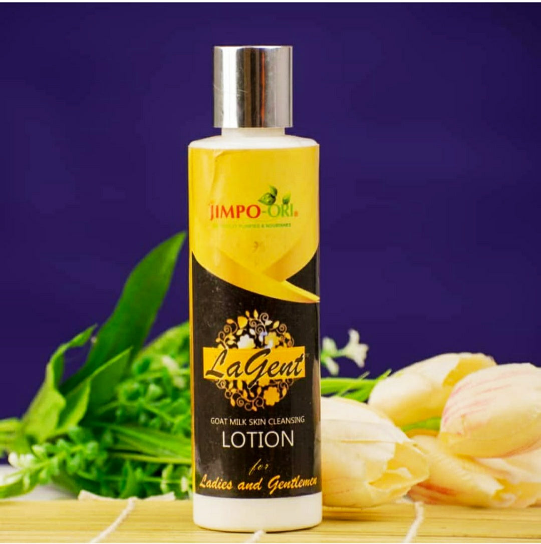 Jimpo Ori La Gent goat milk cleansing lotion.....all natural products for both ladies and gentlemen