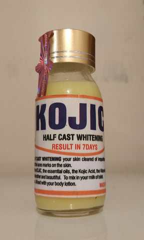 Kojic Half Caste Whitening Serum.Result in 7 days