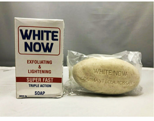 White Now Exfoliating&Lightening super Fast triple action 200g soap