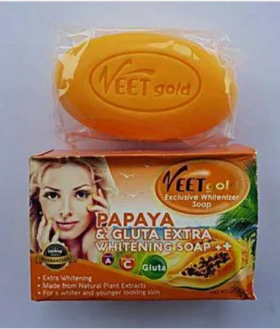 Veet Gold  Exclusive Whitenizer Papaya & Gluta Extra Whitening Soap