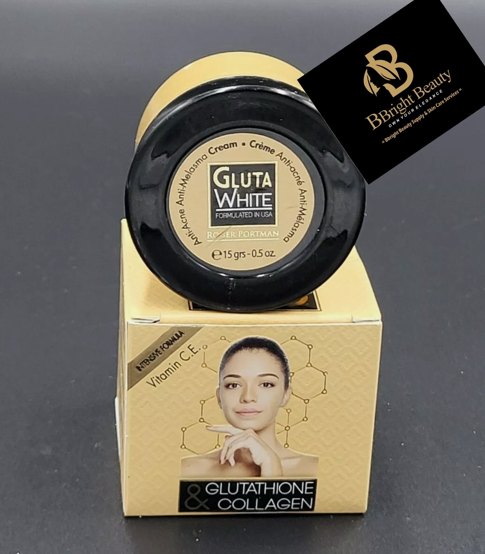 Gluta White With Glutathione And Collagen Face Cream Bbright Beauty Store 9643