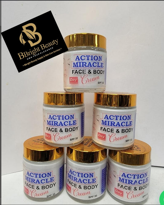1 Pack Action Miracle Face & Body Day Cream with Spf 50