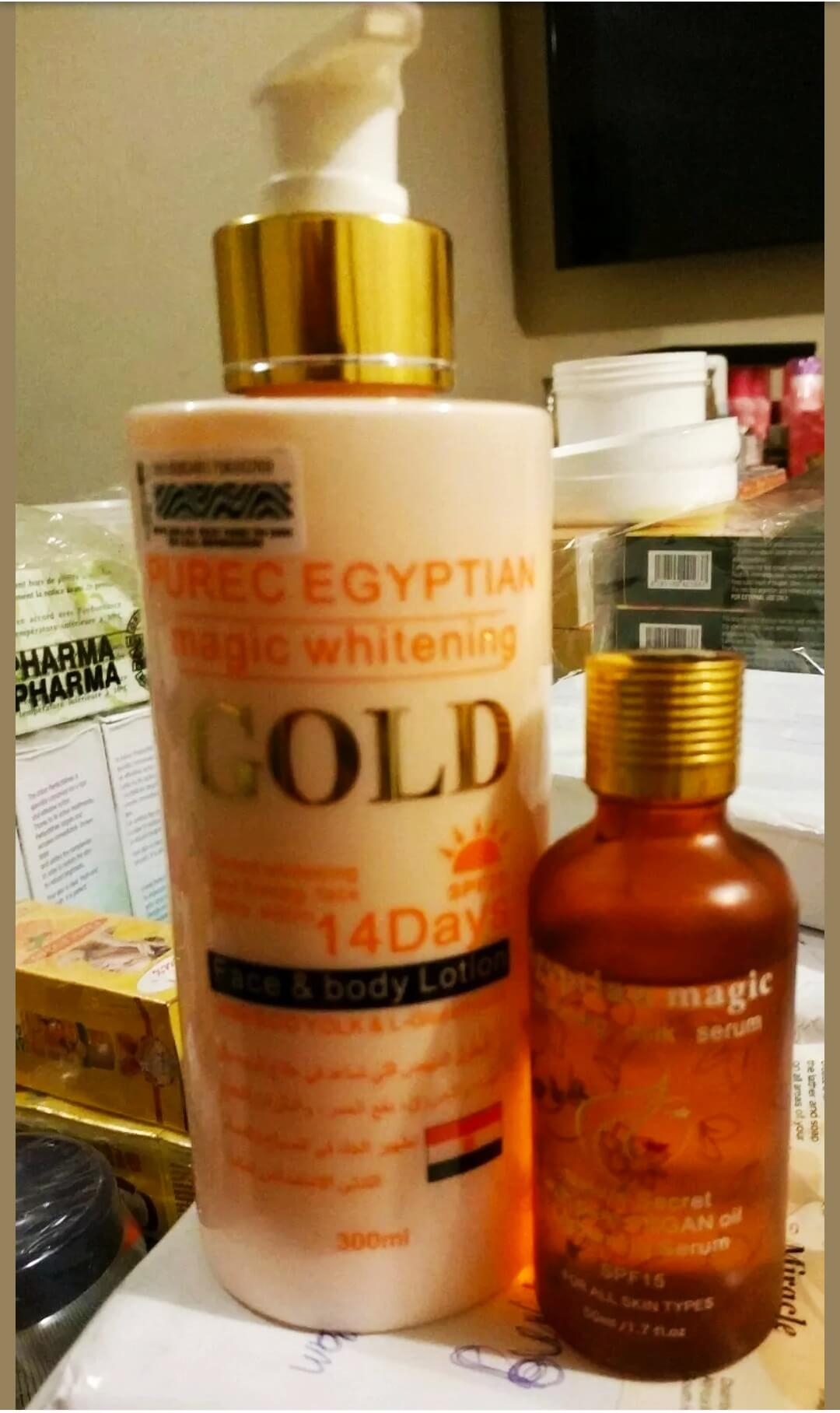 Pure Egyptian Magic Whitening Gold Lotion + Oil