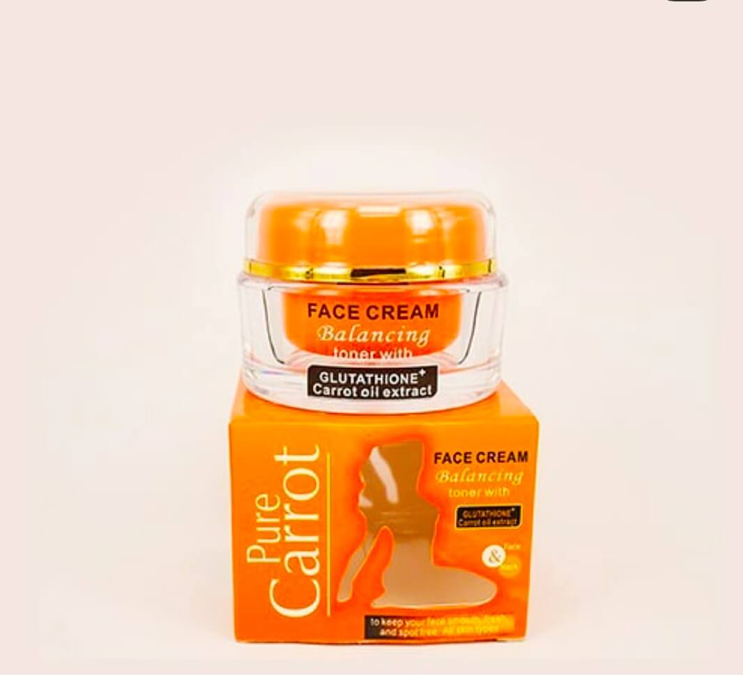 Pure Carrot Face Cream Balancing Toner with Glutathione+Carrot Oil Extract