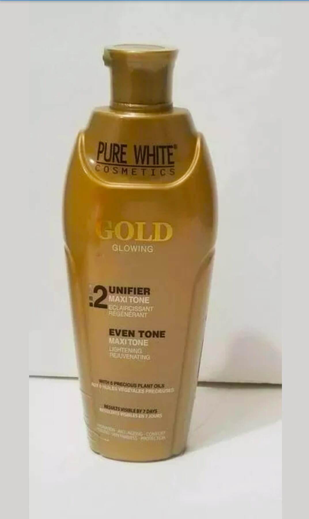 Pure White Cosmetics Gold Glowing Lotion 400ml