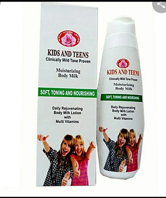 Kids and Teens moisturizing body milk with multivitamin 350ml