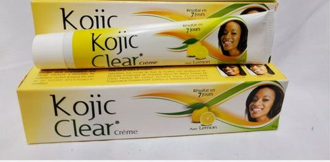 Kojic clear tube cream with lemon extract
